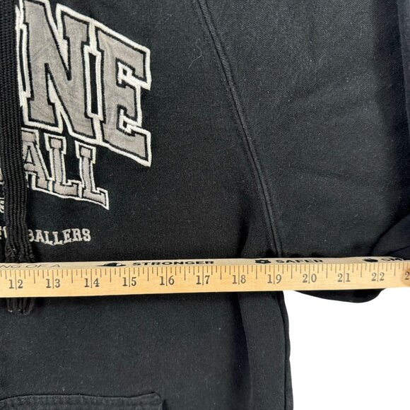 Vintage And1 Mens Black Basketball Hoodie With Zip Front & Pockets Y2K 90s READ - Picture 5 of 13